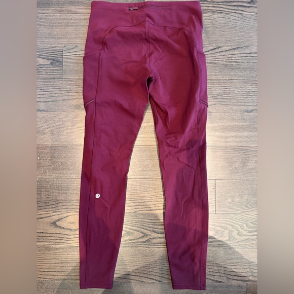 Women's Lululemon Burgundy Pants - Picture 2 of 3